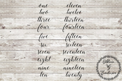 Wedding Table Numbers