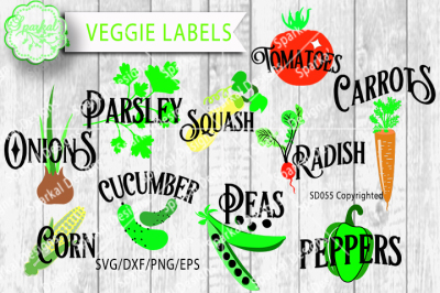 Garden Marker Cutting Stencils SVG/DXF/EPS/PNG
