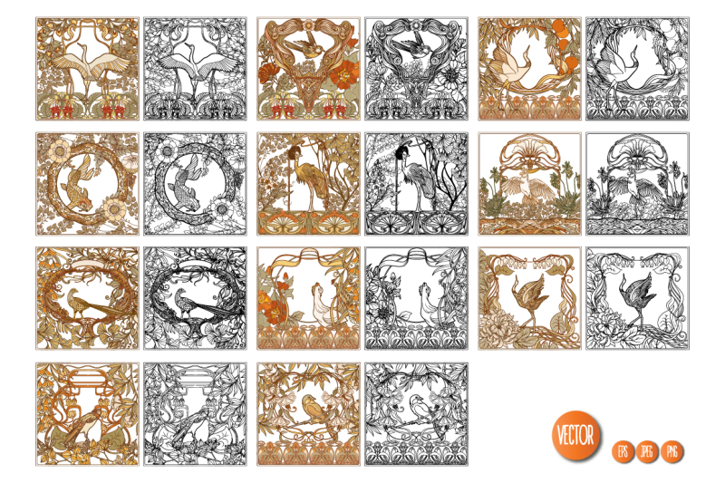 11-art-nouveau-coloring-page