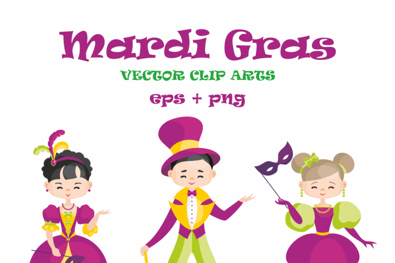 mardi-gras-mini-set-vector-clip-arts-and-seamless-patterns