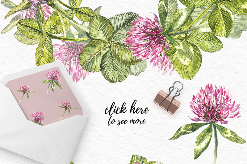 clover-red-flowers-and-leaves