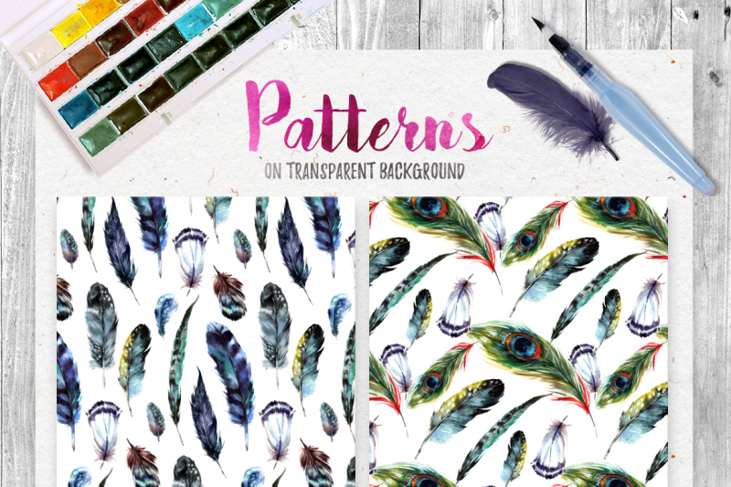 20-percent-off-watercolor-boho-feather-diy-set