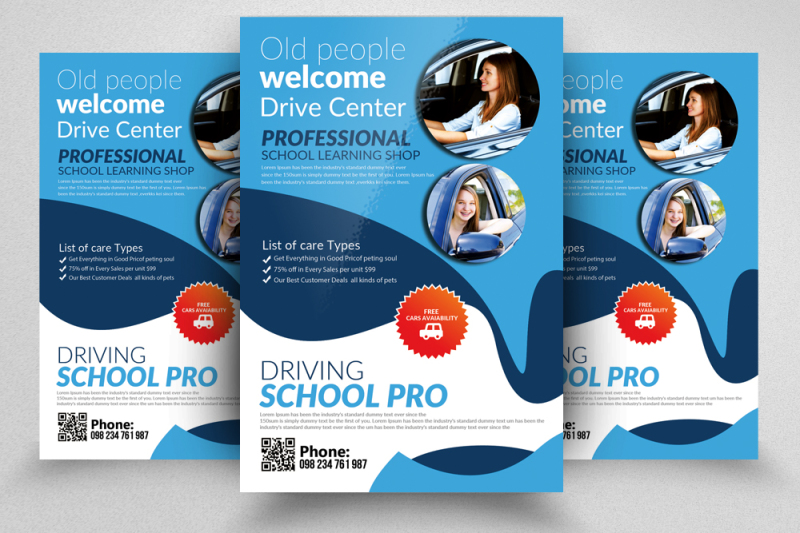 10-driving-school-flyers-templates-bundle