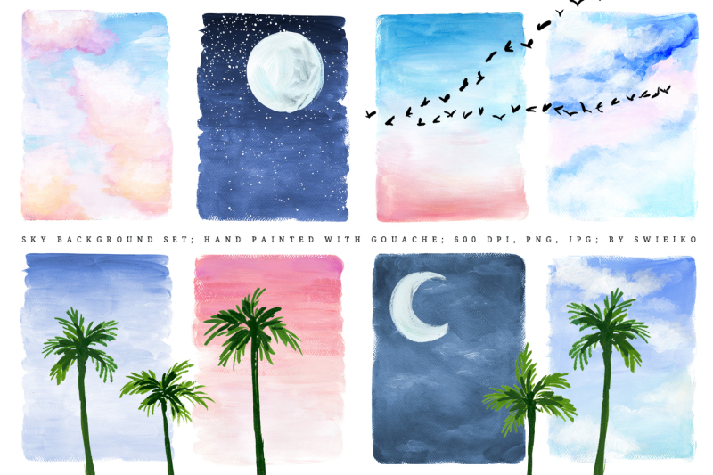 sky-background-illustration-set