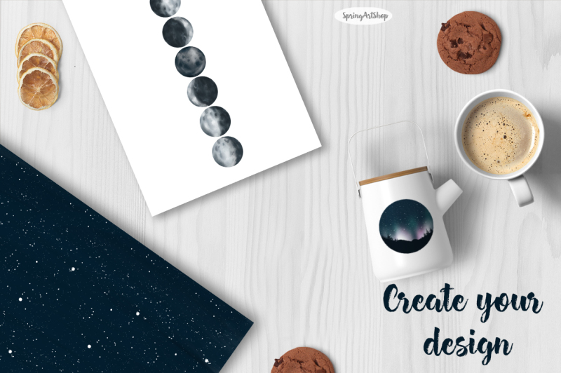 moon-phases-and-constellation