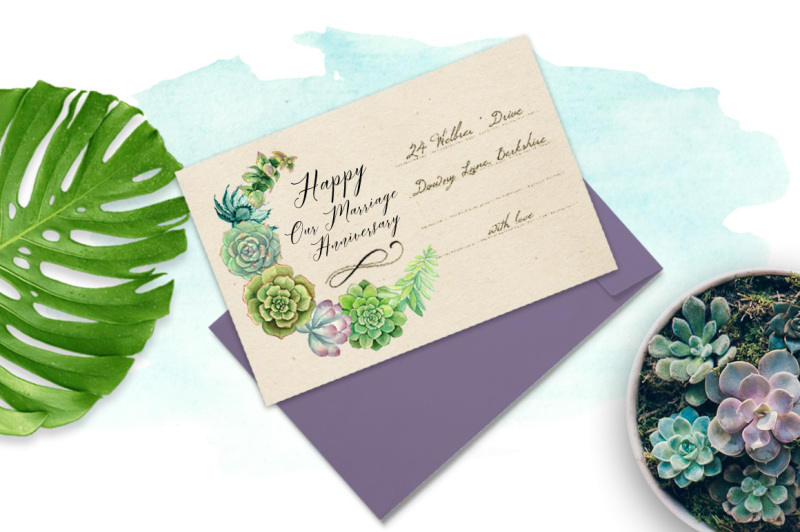watercolor-pretty-succulents