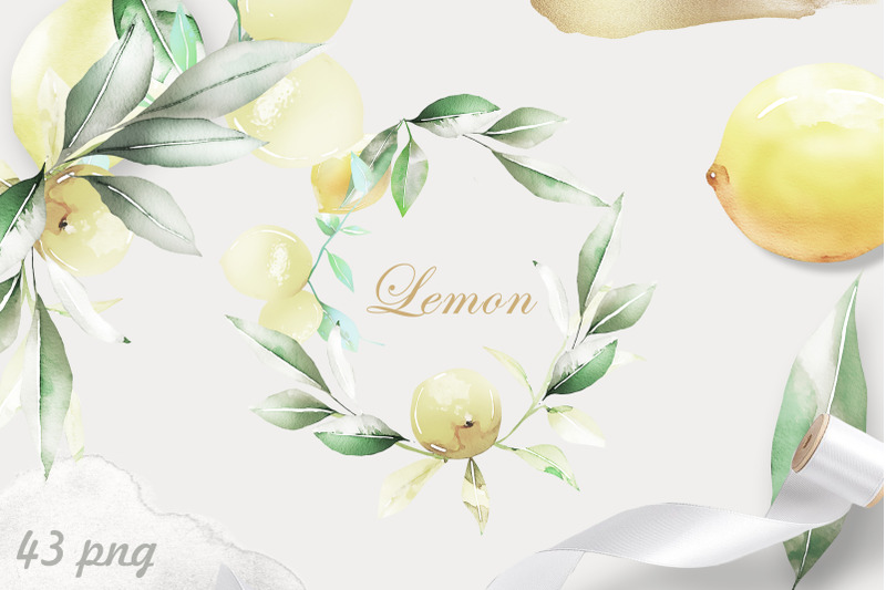 lemon-watercolor-clipart