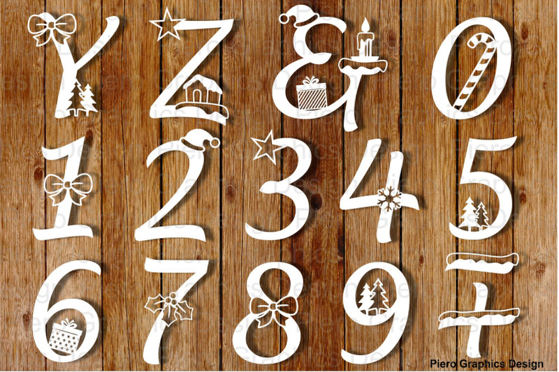 decorated-christmas-alphabet-and-numbers-svg-files
