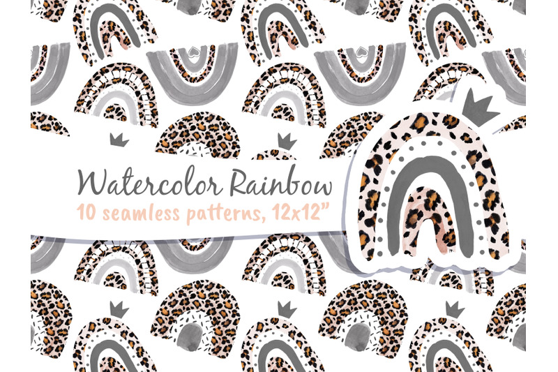 rainbow-leopard-skin-digital-paper