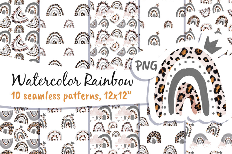 rainbow-leopard-skin-digital-paper
