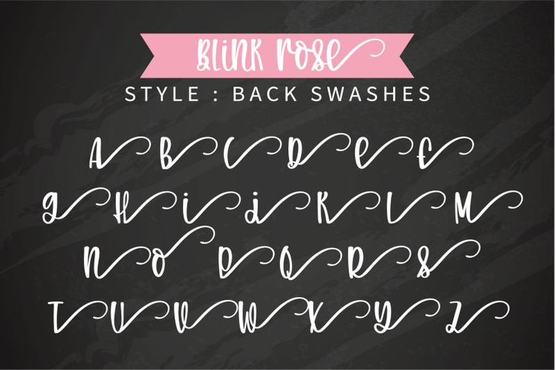 blink-rose-a-handwritten-rose-swashes-font