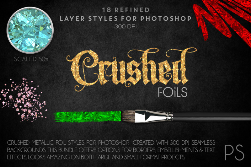 crushed-metallic-foils