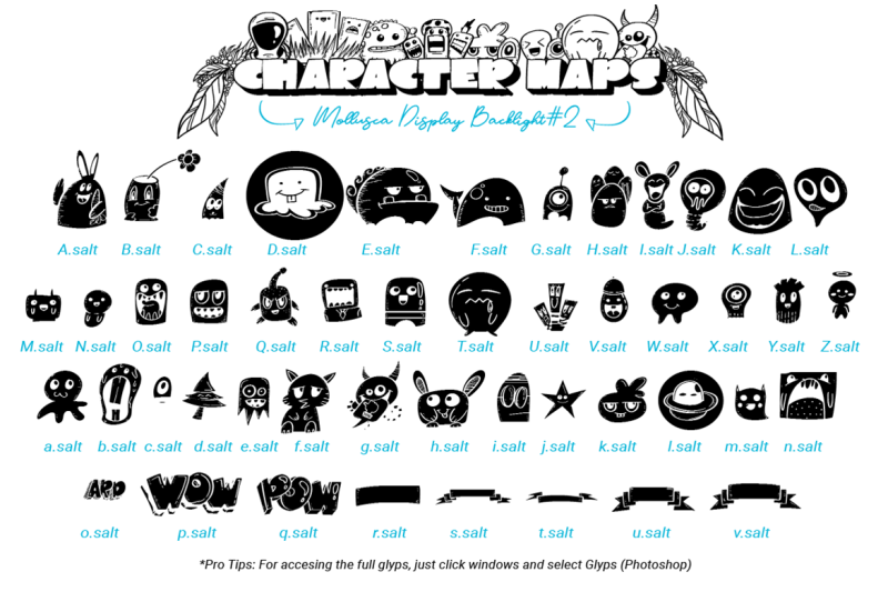 mollusca-font-trio-doodle-youtube-novel-book-font