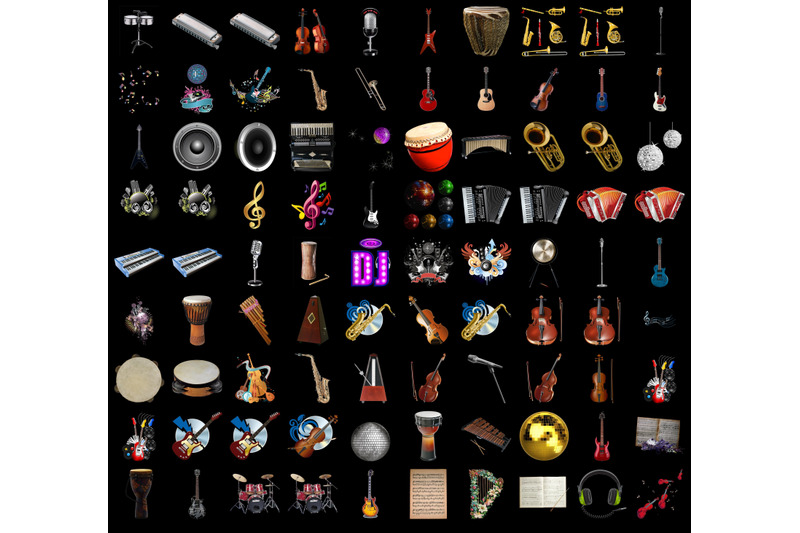 750-music-instruments-transparent-png-photoshop-overlays-backgrounds