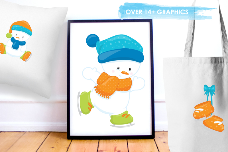 skating-snowbabies-graphics-and-illustrations
