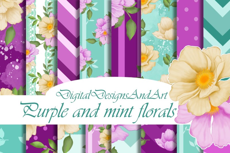 flower-digital-paper-pack