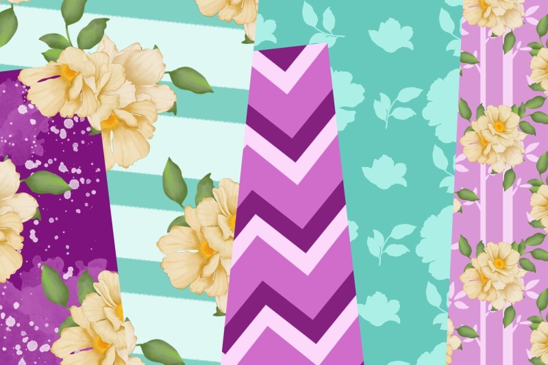 flower-digital-paper-pack