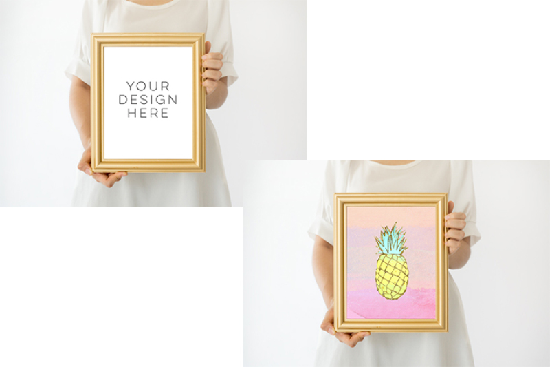 gold-frame-mockup-8x10-frame-mockup-girl-holding-poster-mockup-girl-holding-frame-mockup-digital-photoshop-backgrounds-gold-mock-up