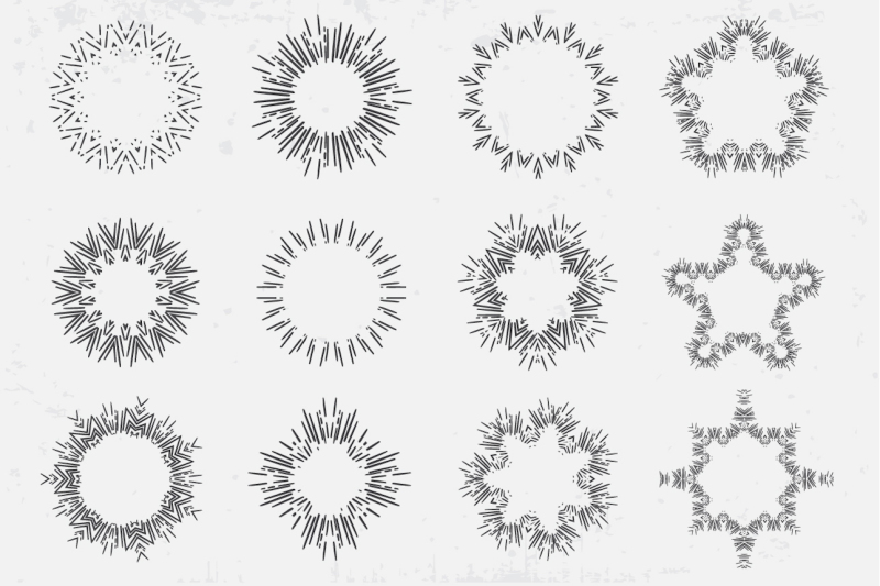 awesome-vector-sunburst-elements