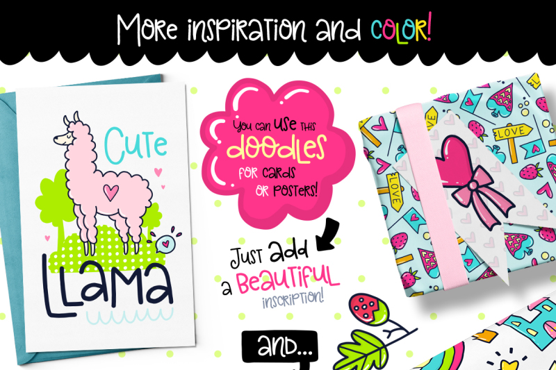 645-doodles-and-patterns-clipart-set
