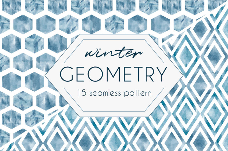 winter-geometry-pattern-set